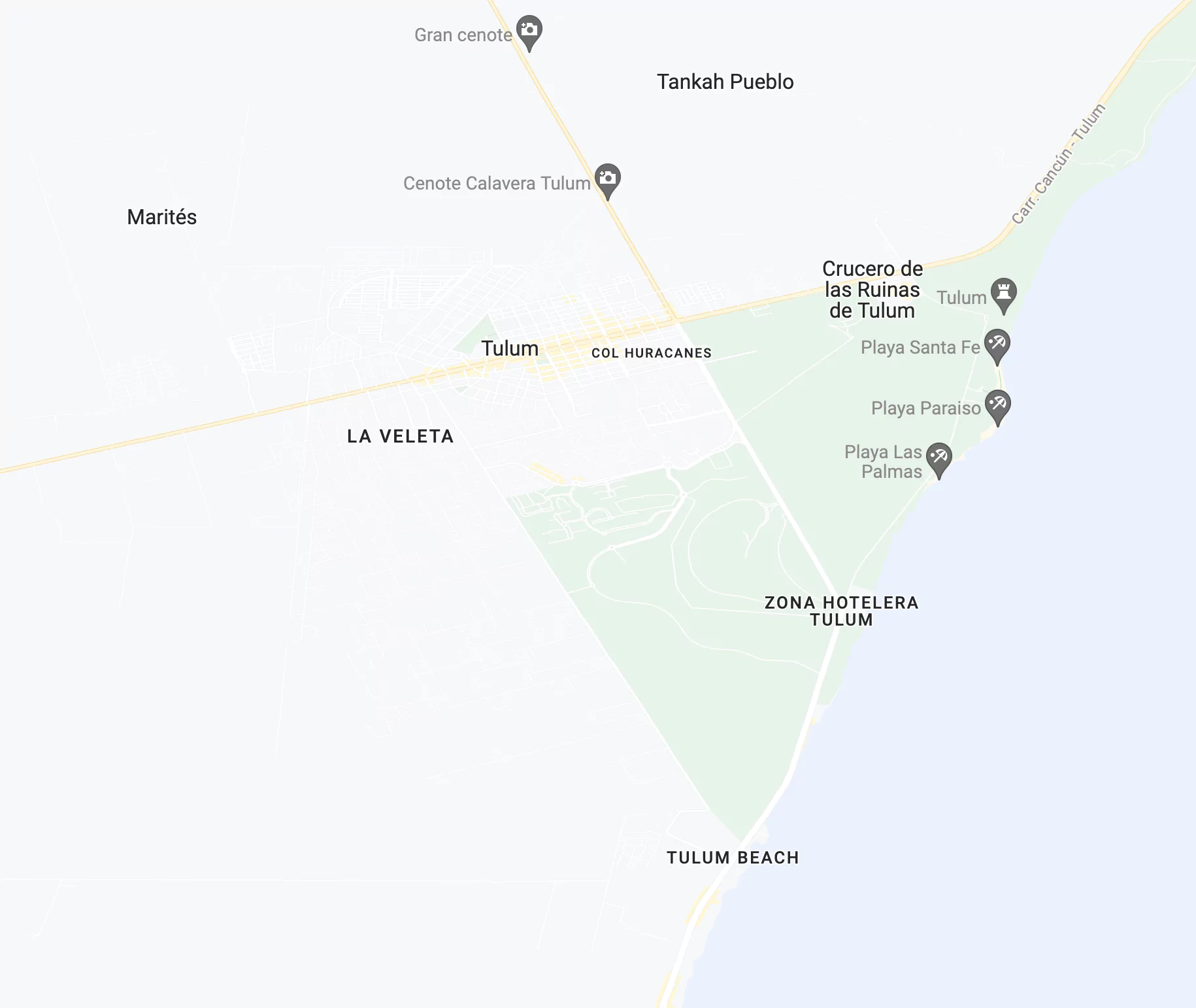 Tulum Map